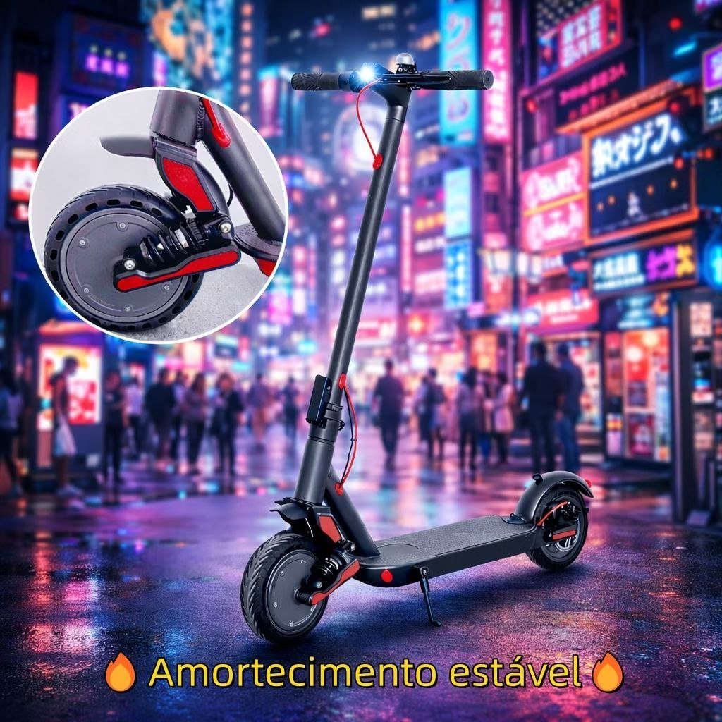 ️ Patinete Elétrico Com Amortecedor Adulto 350W – Alta Velocidade, Bateria Longa e Suporta Até 150kg
