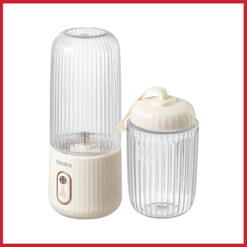 ️ 350ml Mini Liquidificador Portátil Shake 4 Lâminas Espremedor Elétrico + Copo 280ml Cabo USB Gaabor