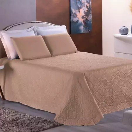 ️ colcha cobre leito forro de cama queem size