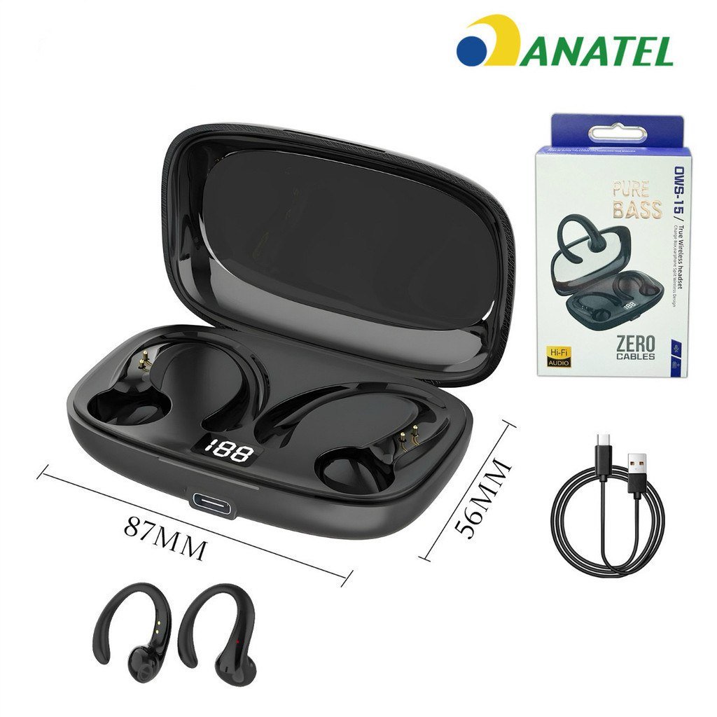 ️ OWS-15 Fones De Ouvido Sem Fio Bluetooth Fone