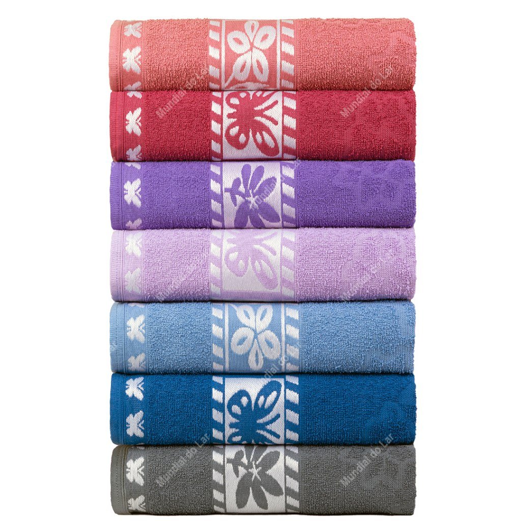 ️ Kit 4pçs Toalhas de Banho 140x70cm 100% Algodão
