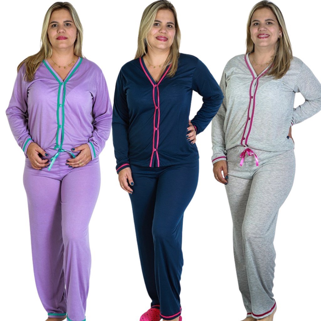 ️ Pijama Longo Blogueirinha Americano Amamentação