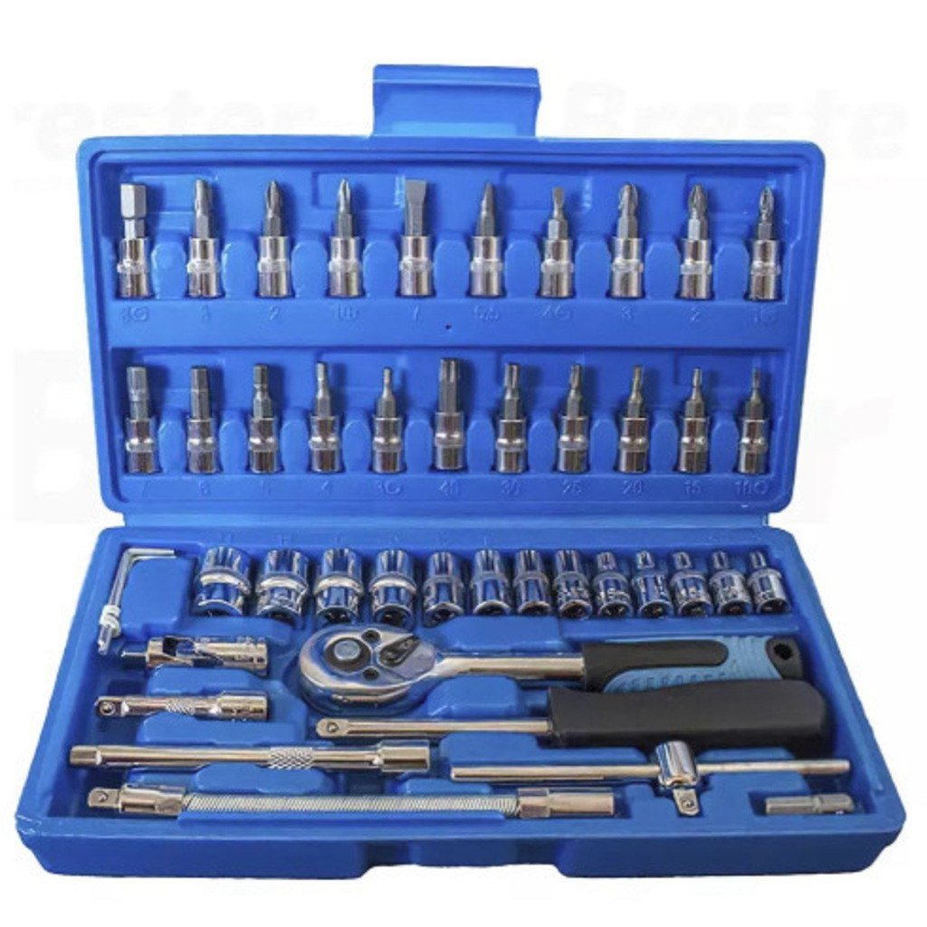 ️ Kit 46 Chave Catraca Jogo De Soquetes Allen